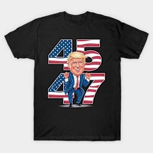 45 47 DONALD TRUMP DANCE T-Shirt